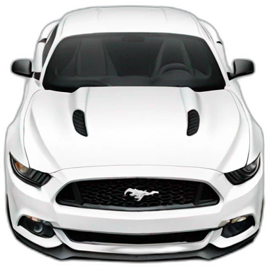 2017 White Mustang emoji