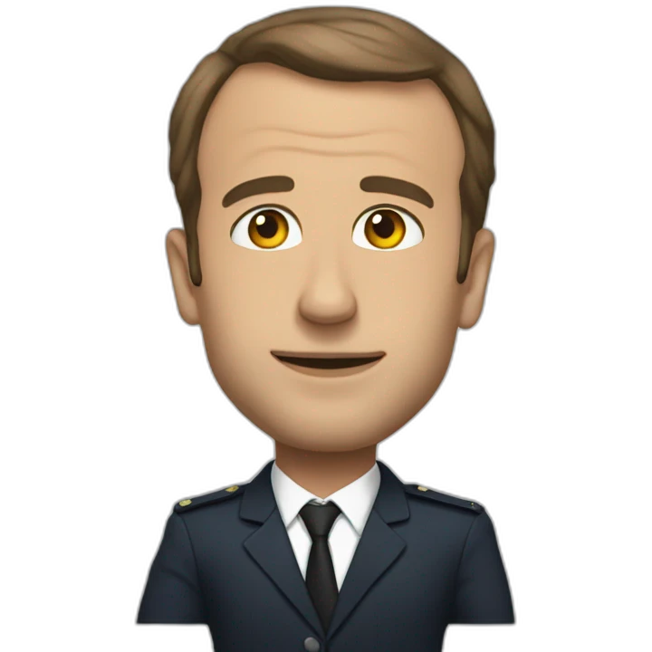 Macron wid emoji