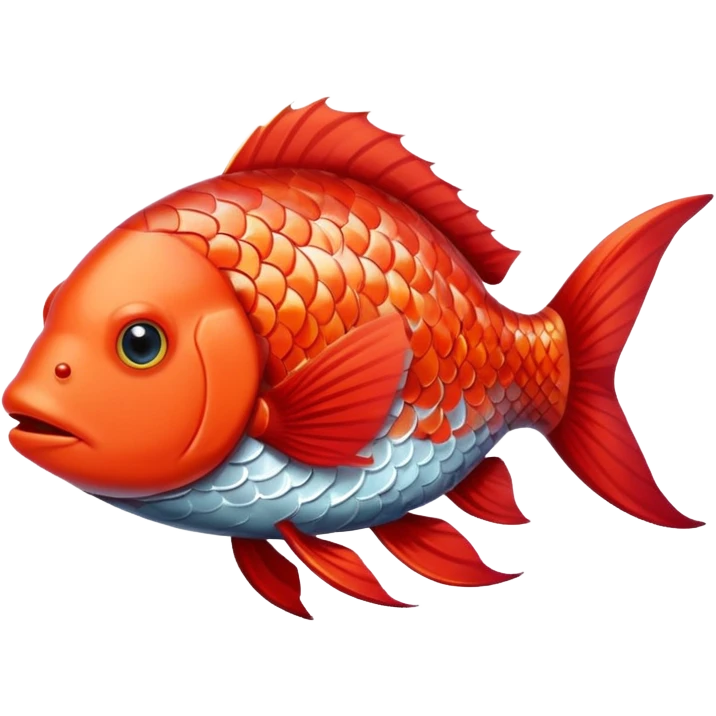 Fish with red hair emoji