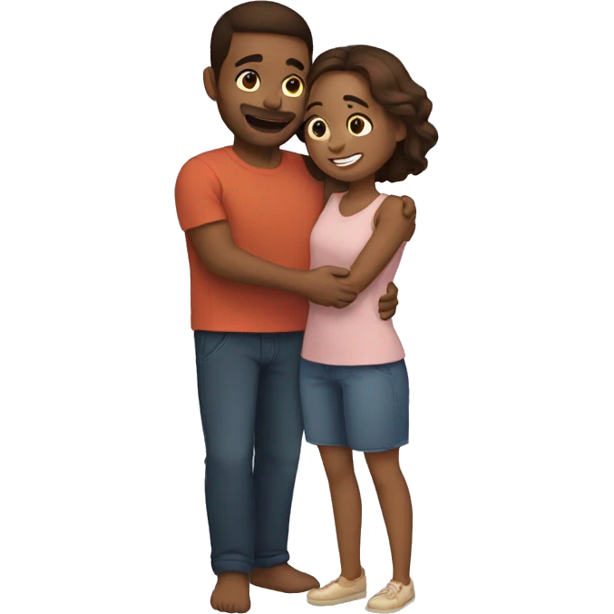 lovely couple hug emoji