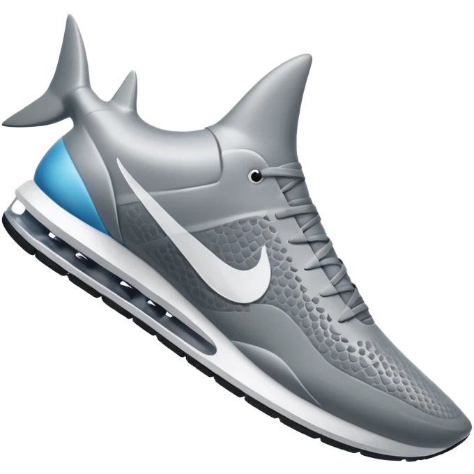 Shark with Nike sneakers emoji