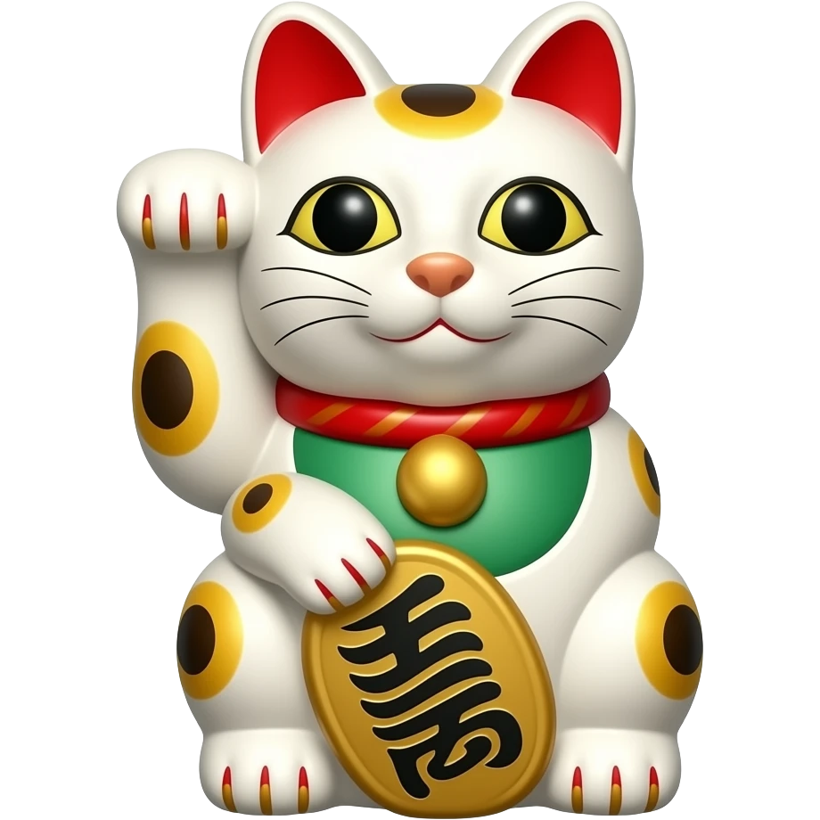 Lucky cat emoji