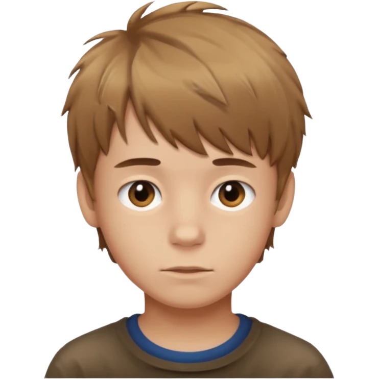 boy with messy fringe emoji
