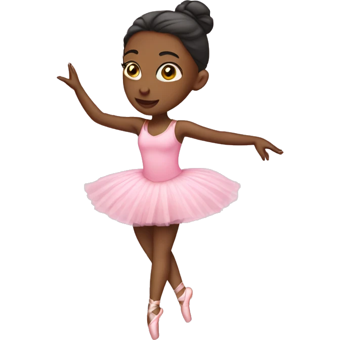 ballerina with pink outfit  emoji