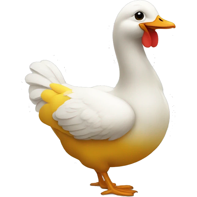 Pato y gallo emoji