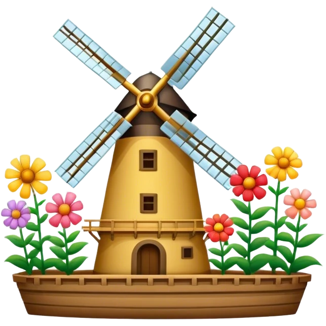 All the classic flower mill emoji
