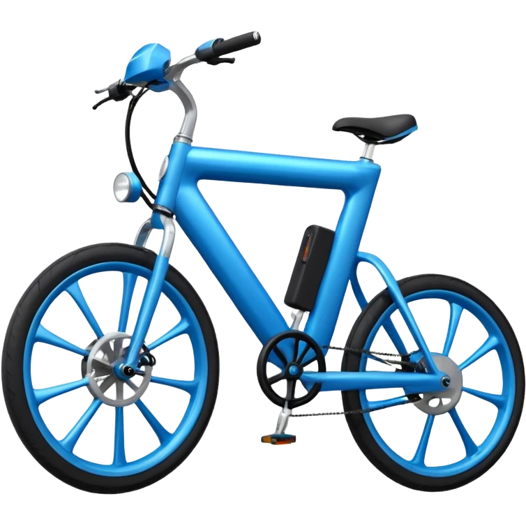 blue electric bicycle emoji