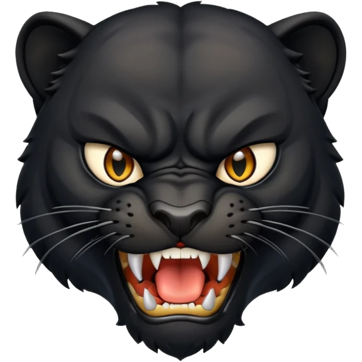 angry panther animal emoji