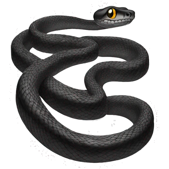 Snake tattoo black emoji