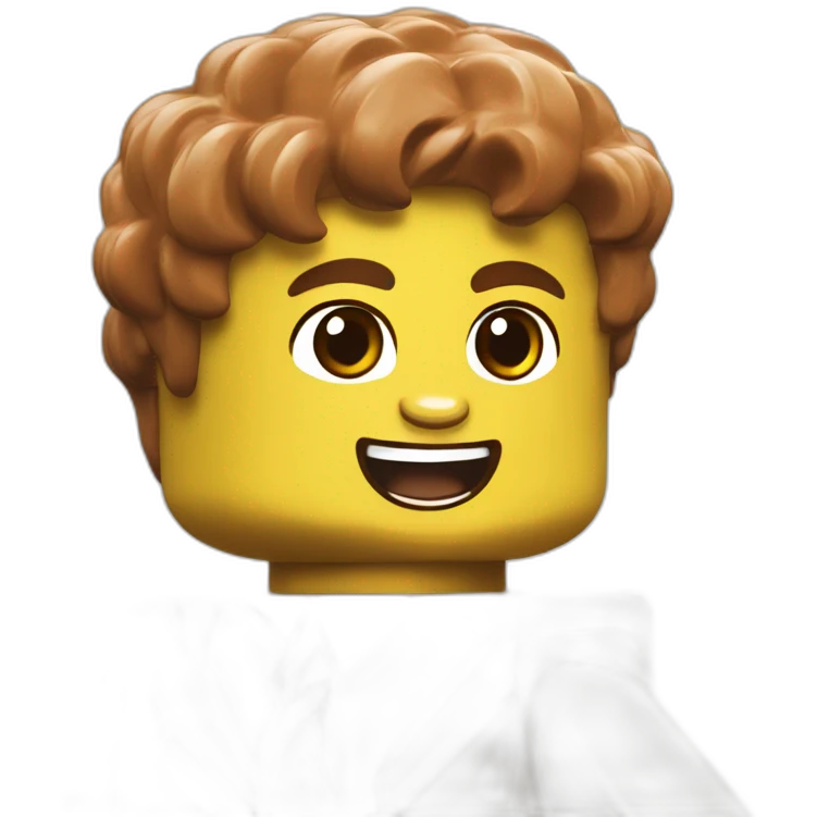 lego brick cheering more obivious emoji