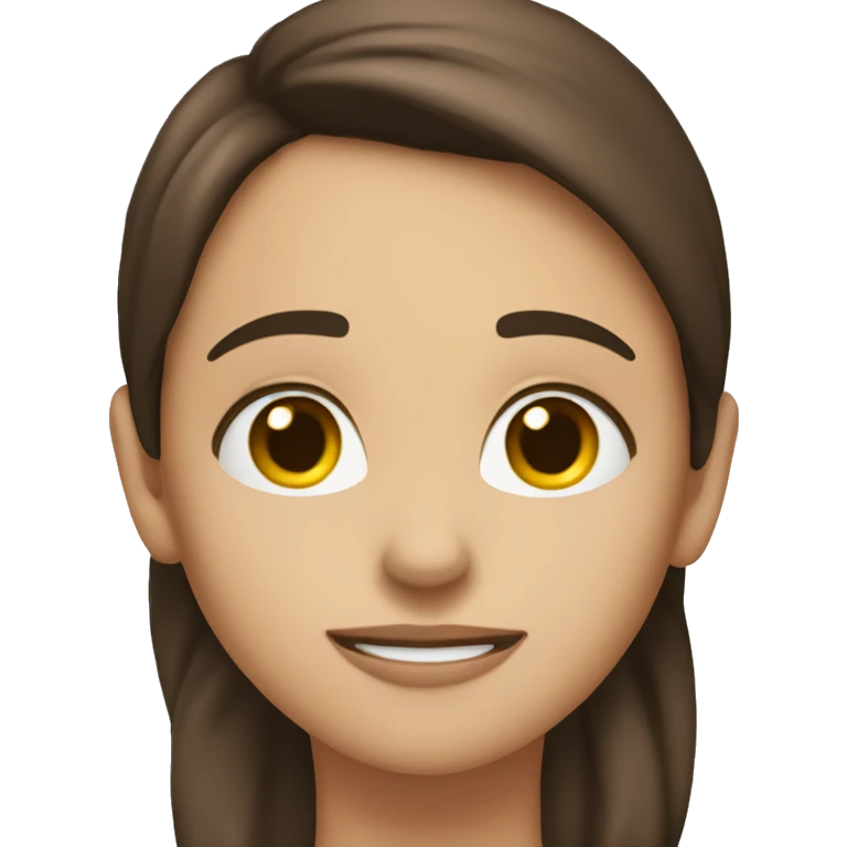 A relieved brunette thinking “Phew!” emoji