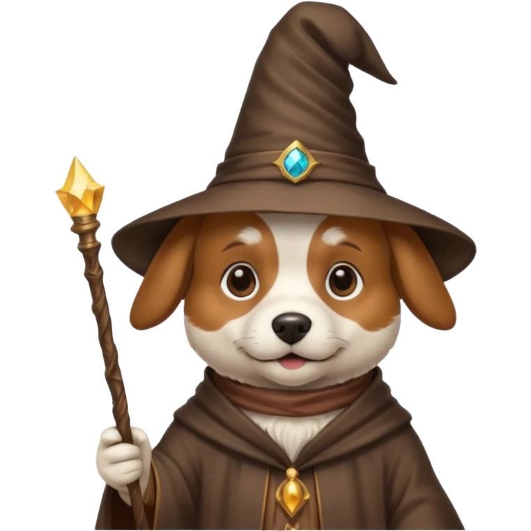 Dog wizard emoji