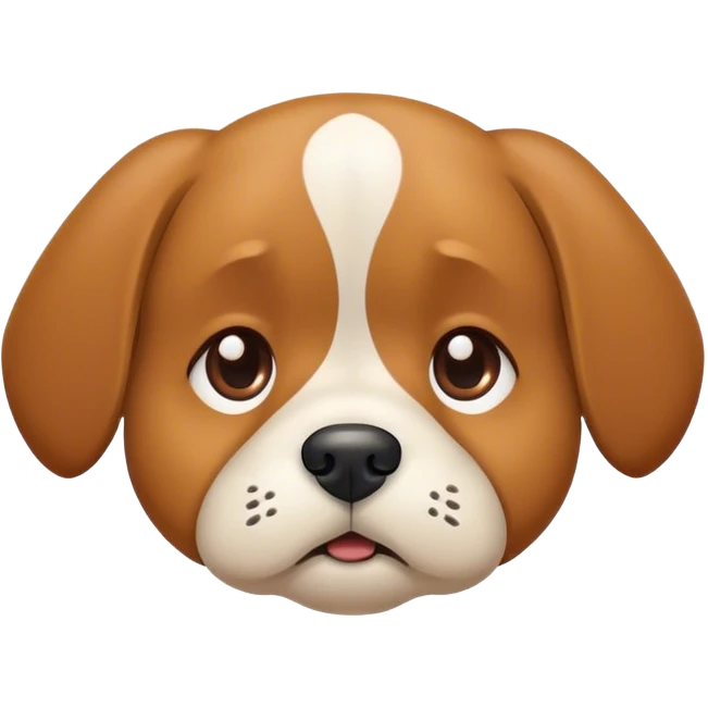 Sad dog emoji