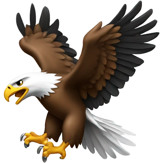 Eagle with gun emoji