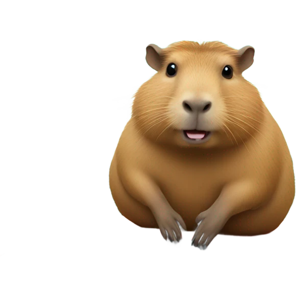 Capybara on a car   emoji