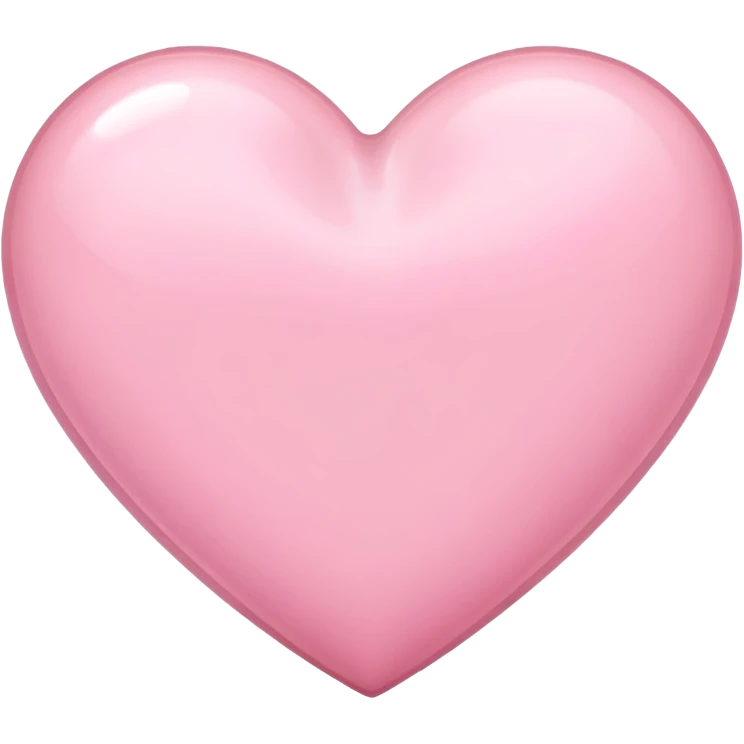 soft pink heart emoji