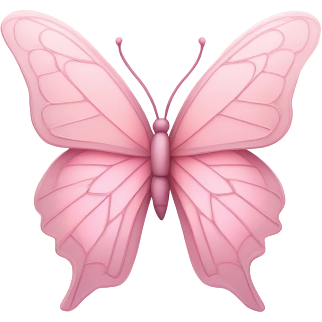 Pink butterfly emoji