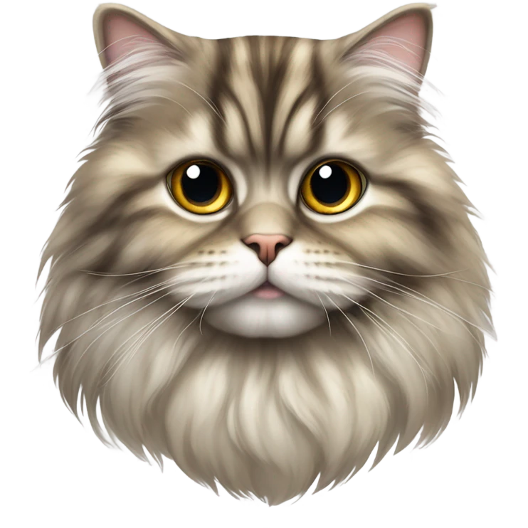 Persian tabby cat emoji