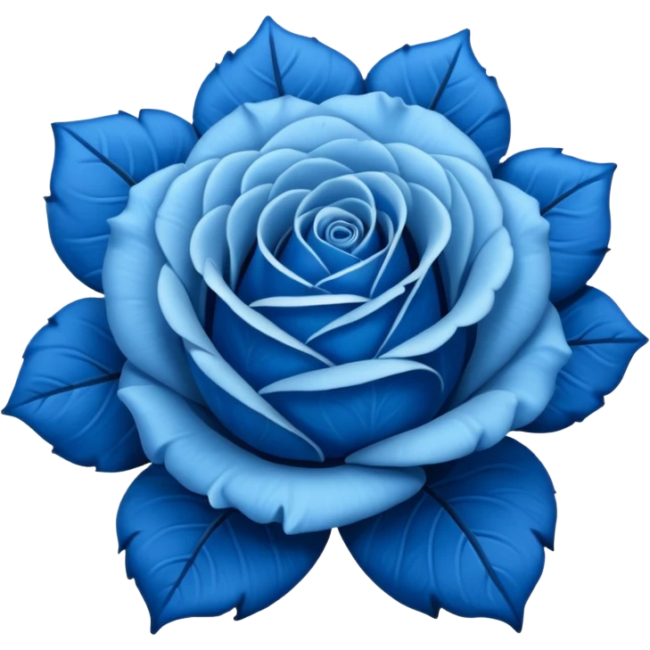 🌹💙flor azul emoji