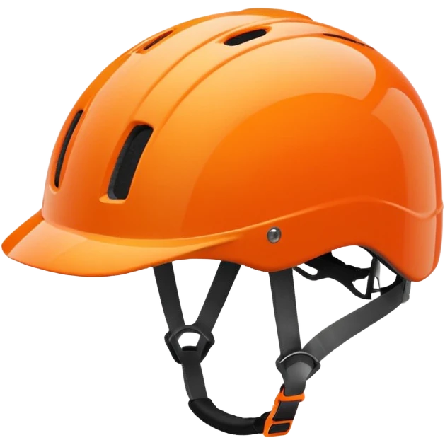 bicycle helmet orange emoji
