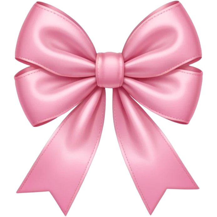 coquette style pink bow, heart in the center, pastel colors, girly and charming emoji