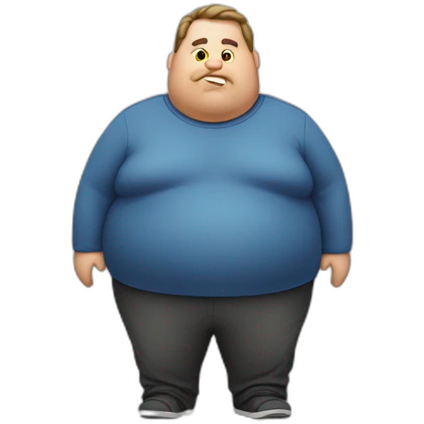 obese man emoji