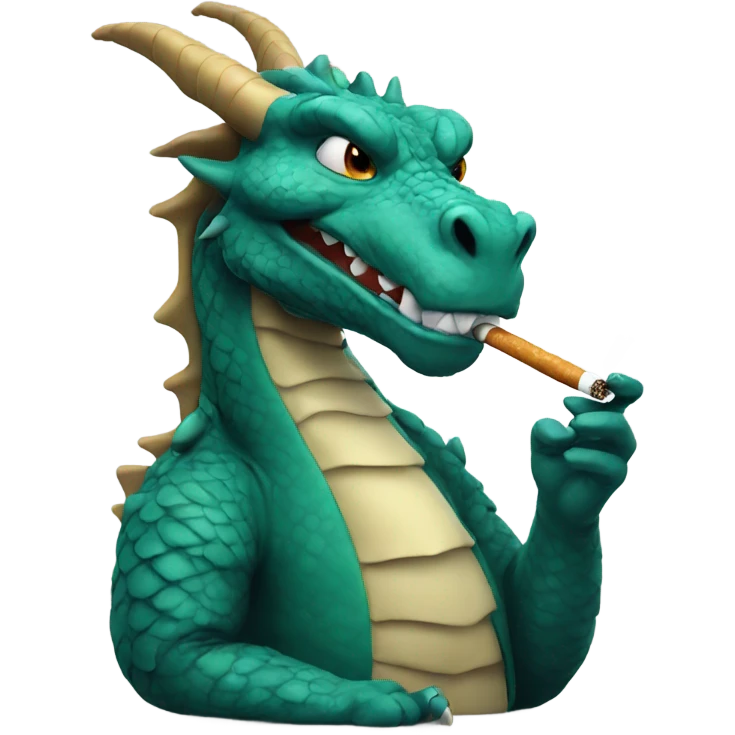 dragon smoking emoji