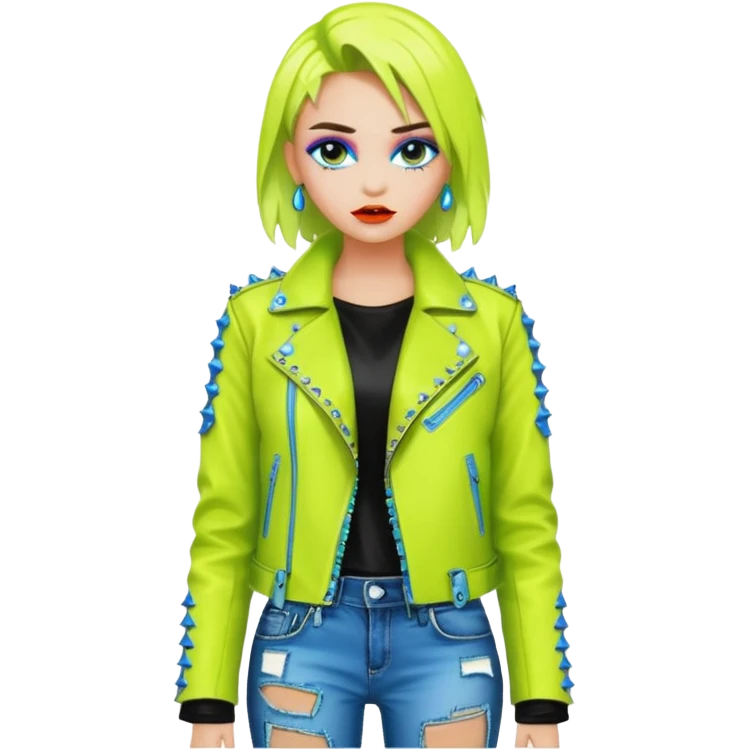 neon color Russian underground fashion  emoji