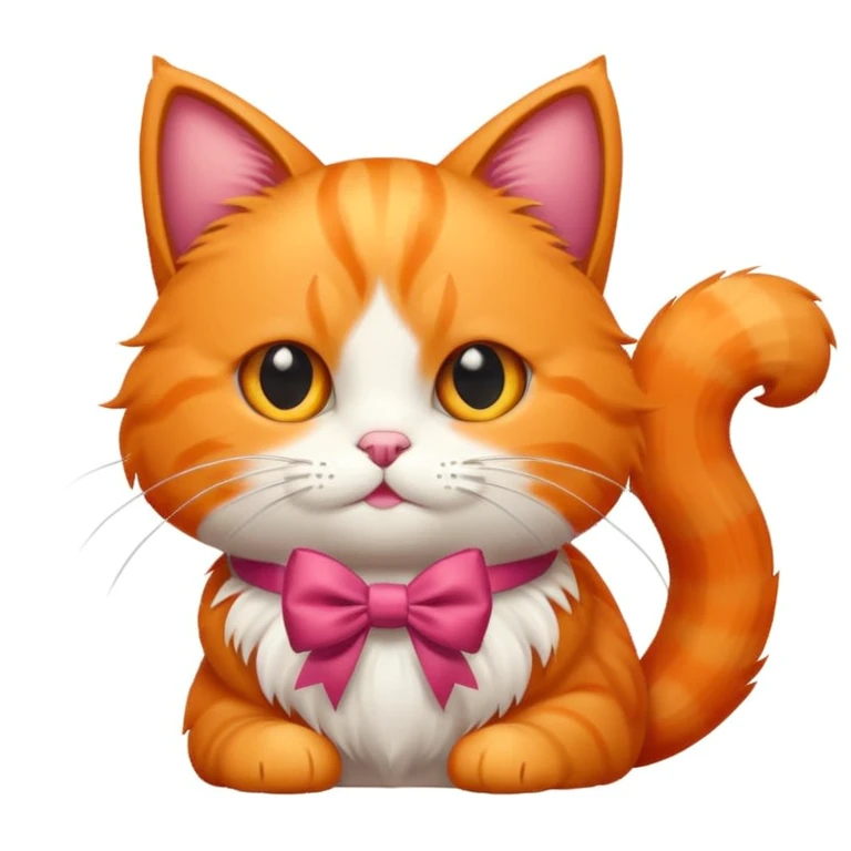 Gatto con il fiocco emoji