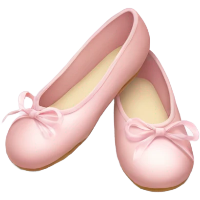 soft pink ballerina shoes emoji