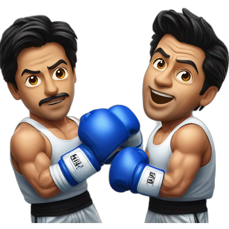 shahrukh khan boxing with salman khan emoji