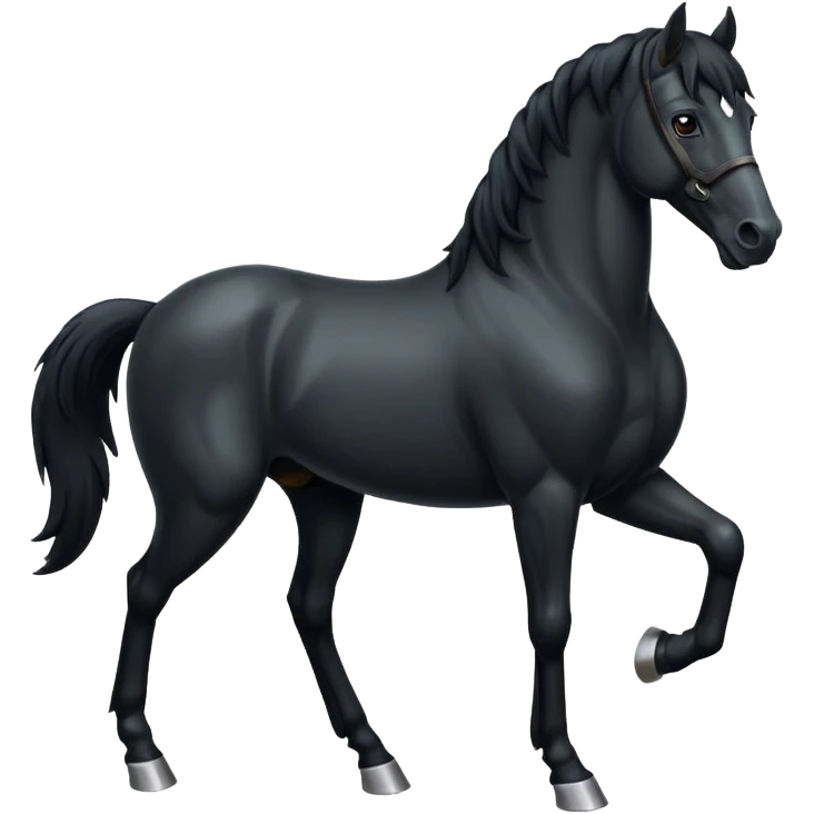 Black horse emoji
