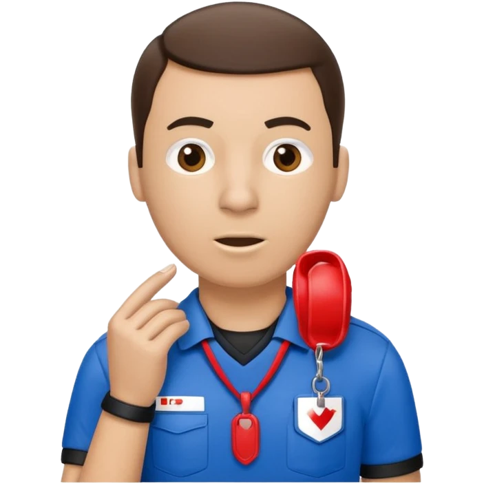 referee blue (#00A3E0) and red (#F9423A) emoji