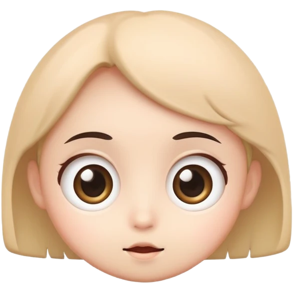 cute KOMACOM character with round face and big eyes emoji