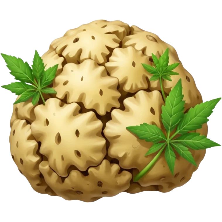 white truffle with weed emoji