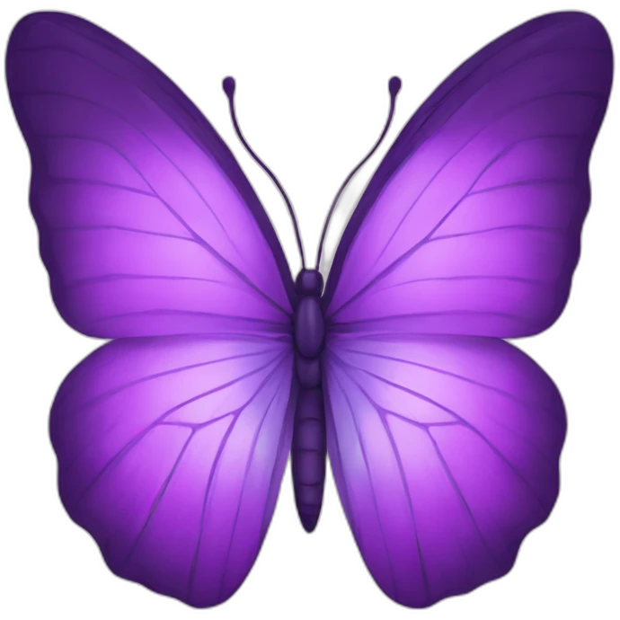 Purple butterfly emoji