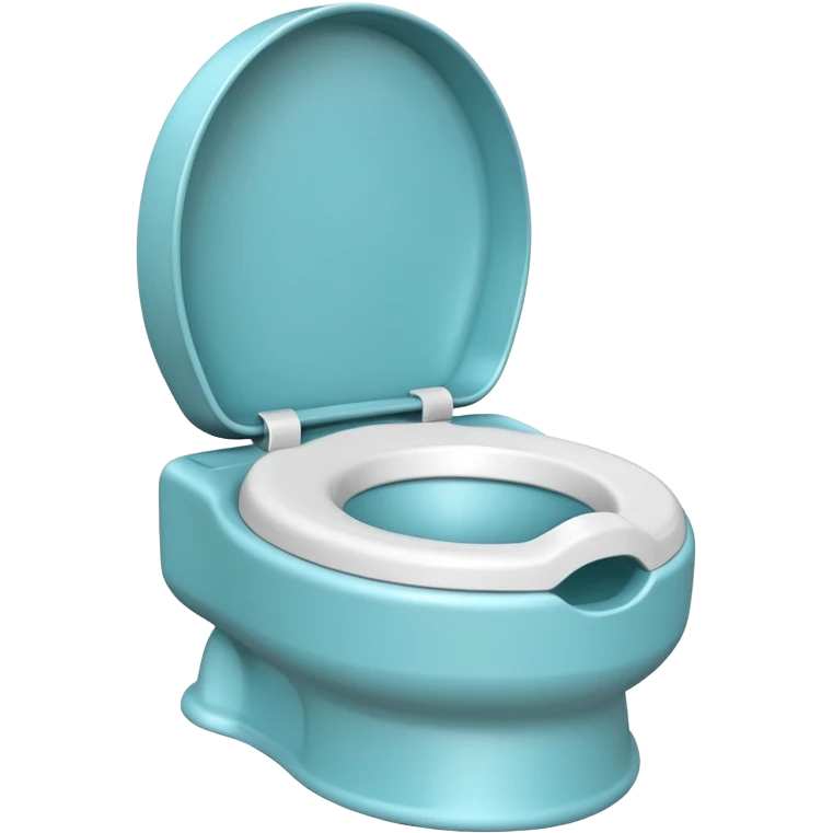 White Children’s potty without a lid  emoji