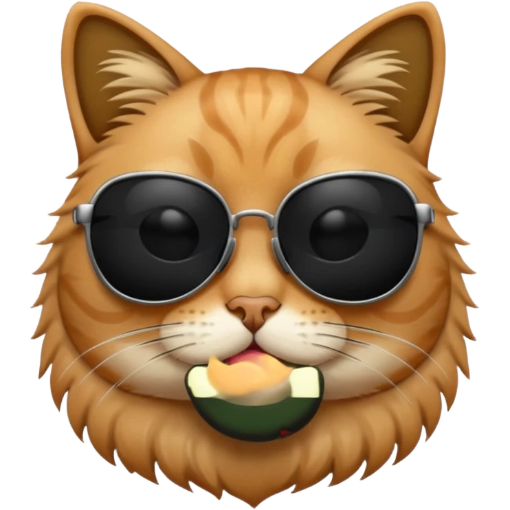 Cat wearing sunglasses emoji
