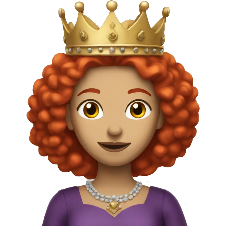 Red haired Queen  emoji