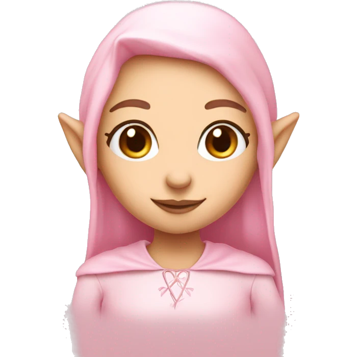 Light pink elf girl emoji