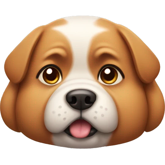 dog that is fat emoji