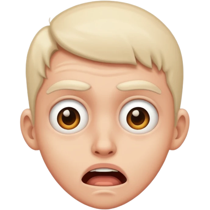Terrified  emoji