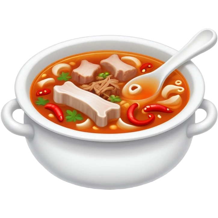 spicy pork bone soup emoji