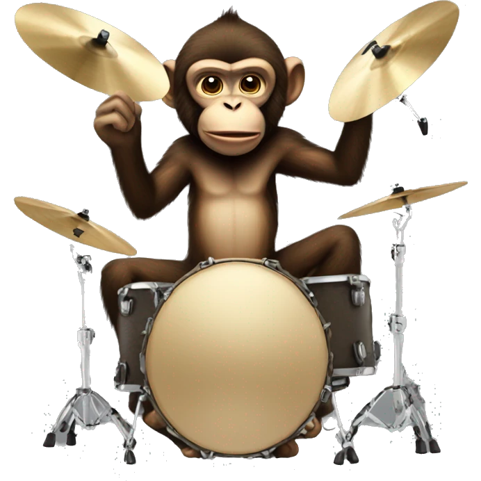 Cymbal-banging monkey emoji