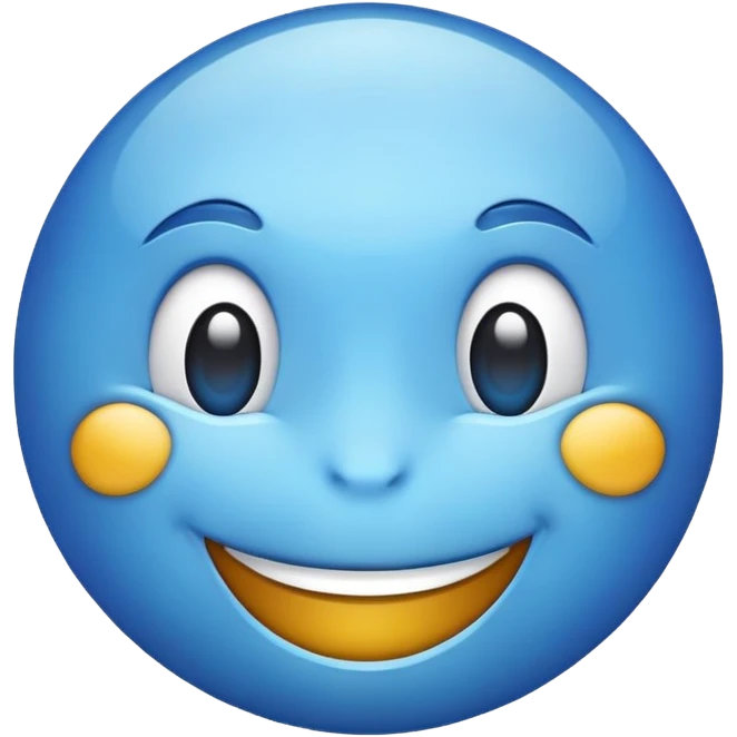 Blue emoji emoji
