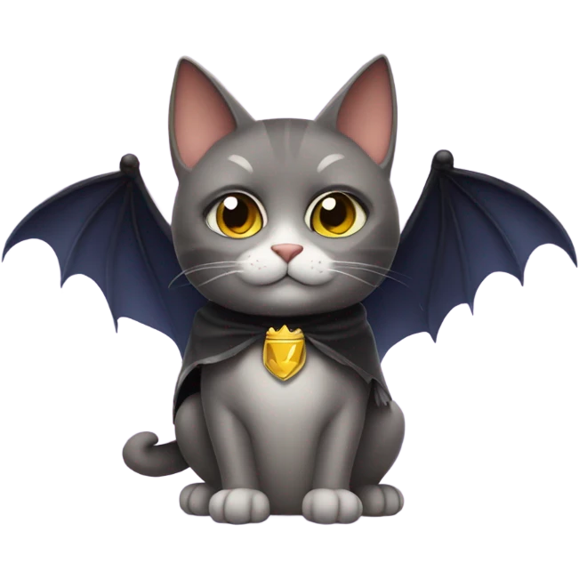 Cat bat king emoji