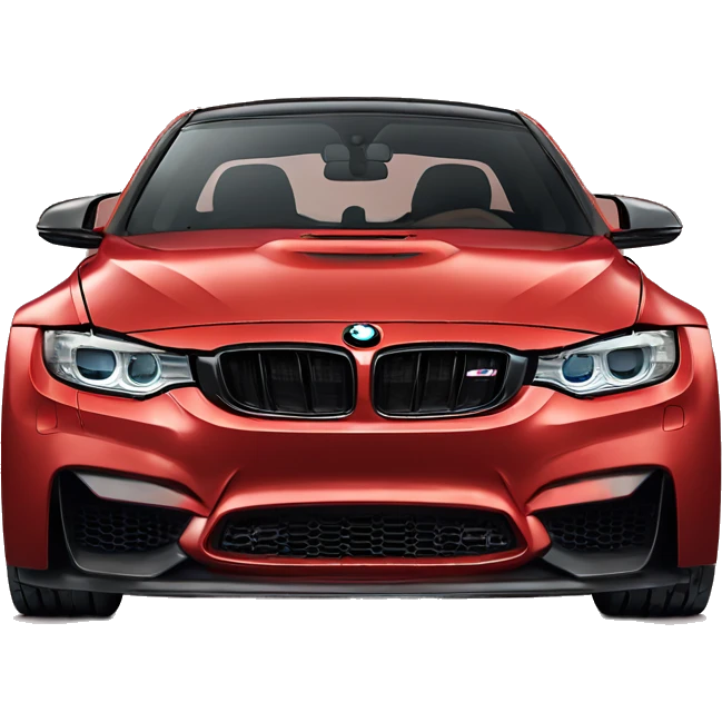 RED g80 BMW M3 front view emoji