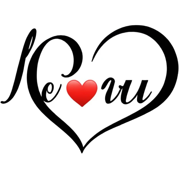 I love you written in cursive  emoji