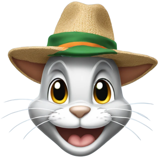 Bugs bunny with hat  emoji
