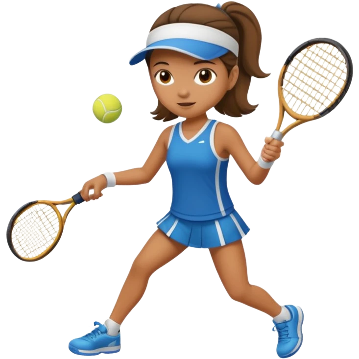 young girl playing tennis emoji